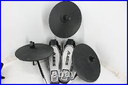 Alesis TURBOMESHKIT Electric Drum Set w 100+ Sounds Quiet Mesh Lessons Black