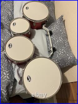 Astro Drums 4-Piece Acoustic Drum Kit with Bass Snare Tom Tom & Harness