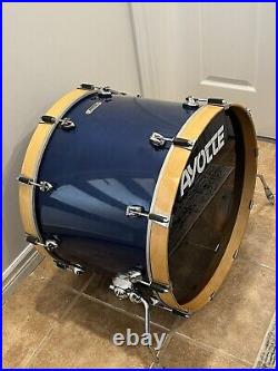 Ayotte Professional Maple DS Drum Set, 4 Piece, 22, 10,12,16, Blue Stain