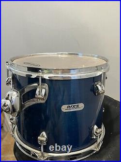 Ayotte Professional Maple DS Drum Set, 4 Piece, 22, 10,12,16, Blue Stain