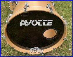 Ayotte Velvet 4 Piece Maple Drum Set 20/14/10/14 Natural Finish
