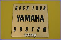 BEAUTIFUL 1990 YAMAHA 7 pc ROCK TOUR CUSTOM YELLOW DRUM SET with 24 BASS! Q311