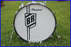 BEAUTIFUL 90's SLINGERLAND NASHVILLE USA BUDDY RICH 24/13/16 WMP DRUM SET! J986