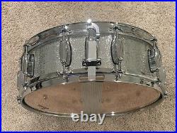 Barton 10-Lug Maple Snare Drum 14 X 5 Silver Sparkle Lacquer Drums Drumset Set