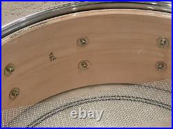 Barton 10-Lug Maple Snare Drum 14 X 5 Silver Sparkle Lacquer Drums Drumset Set