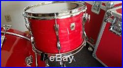 Beautiful LUDWIG USA Red Drum set 28-16-13