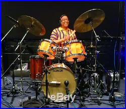 Bernard Purdie SONOR Champion Rosewood 5-piece Drum Set w / Zildjian (Signed)