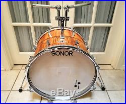 Bernard Purdie SONOR Champion Rosewood 5-piece Drum Set w / Zildjian (Signed)