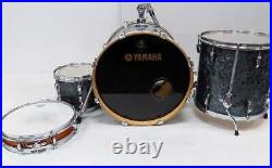 Black Jazz Drum Kit Set Pearl Snare Tom Floor Yamaha Bass LOCAL PICK-UP ONLY