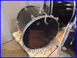 Black Unbranded 4 Piece Drum Set Nice Condition