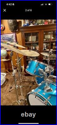 Blue Sparkle Ludwig Drum Set Only About 250 Ever Made Made In Pa