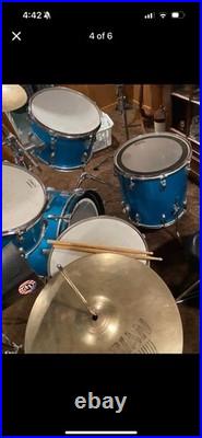 Blue Sparkle Ludwig Drum Set Only About 250 Ever Made Made In Pa