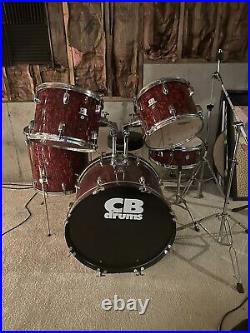 CB Percussion 5pc Drum Set Great Punch On The Toms And Kick