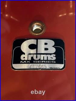 CB Percussion MX Series 5-Piece Drum Set Sunbleached Red CB Percussion MX Series 5-Piece Drum Set Sunbleached Red