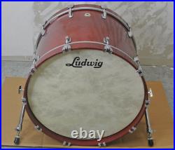 CLEAN! LUDWIG USA 22 SUPER CLASSIC BASS DRUM in CHERRY STAIN for YOUR SET! RM54