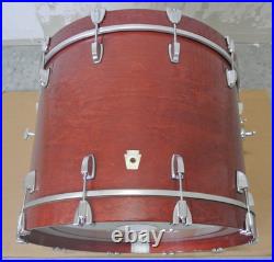 CLEAN! LUDWIG USA 22 SUPER CLASSIC BASS DRUM in CHERRY STAIN for YOUR SET! RM54