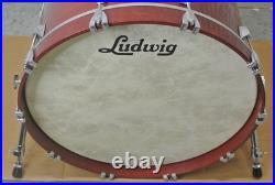 CLEAN! LUDWIG USA 22 SUPER CLASSIC BASS DRUM in CHERRY STAIN for YOUR SET! RM54