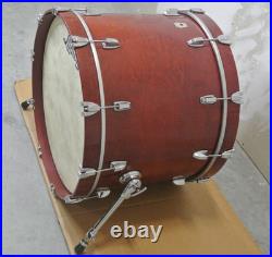 CLEAN! LUDWIG USA 22 SUPER CLASSIC BASS DRUM in CHERRY STAIN for YOUR SET! RM54