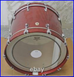 CLEAN! LUDWIG USA 22 SUPER CLASSIC BASS DRUM in CHERRY STAIN for YOUR SET! RM54