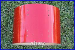 CONVERT THIS 10X14 LUDWIG RED SPARKLE SHELL into a TOM for YOUR DRUM SET! #E625