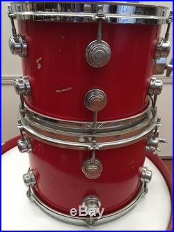 Camco Red Lacquer 3 Piece Drums Set