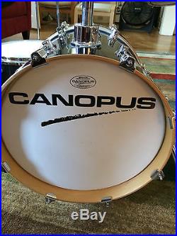 Canopus Club Kit, Black Sparkle Drum Set