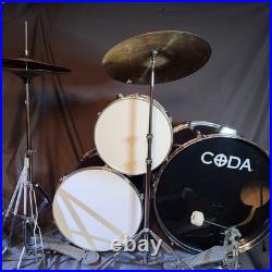 Coda Drum Set 22x17 16x16, 13x11 Drums 3 Pc 1 Top Snap Two Stands And Two Kicker