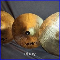 Coda Drum Set 22x17 16x16, 13x11 Drums 3 Pc 1 Top Snap Two Stands And Two Kicker