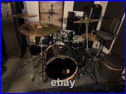 Complete 5-Piece Drum Set with Sabian B8 Cymbals, Hardware & Remo Heads Ready