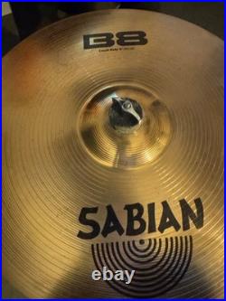 Complete 5-Piece Drum Set with Sabian B8 Cymbals, Hardware & Remo Heads Ready