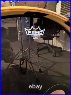 Complete 5-Piece Drum Set with Sabian B8 Cymbals, Hardware & Remo Heads Ready Complete 5-Piece Drum Set with Sabian B8 Cymbals, Hardware & Remo Heads Ready