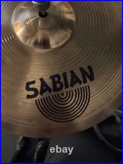 Complete 5-Piece Drum Set with Sabian B8 Cymbals, Hardware & Remo Heads Ready