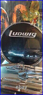 Complete Set 4 Ludwig Rockers Drum Set With 6 Stands Swingstar Snare Drum