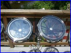 Complete Set Of 7 Remo Rototom Drums with Stands 6-8-10-12-14-16-18 RotoToms NM