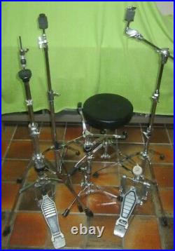 Complete Yamaha Pearl Hardware-Set incl. Drum throne