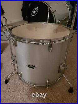 Complete pdp drum set (white)(used)