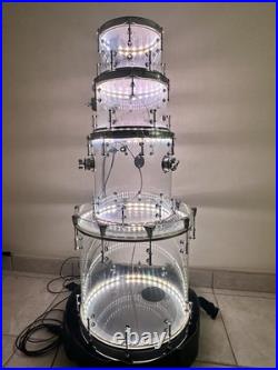Custom 4 Piece Acrylic Drum Set