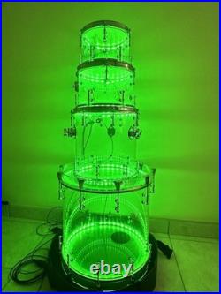 Custom 4 Piece Acrylic Drum Set