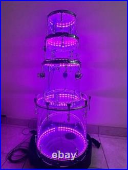 Custom 4 Piece Acrylic Drum Set