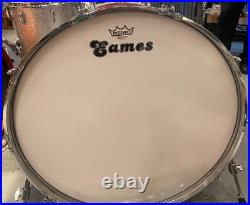 Custom Eames USA 4pc Drumset-Red Lacquer Finish