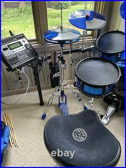 Custom Electronic Drum Set with Roland TD12, Pintech heads and cymbals