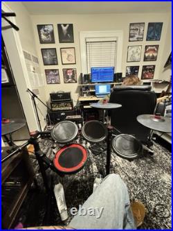 DDRUM Complete Electronic Drum Set with Mesh Drum Heads, Black/Red DD EFLEX DDRUM Complete Electronic Drum Set with Mesh Drum Heads, Black/Red DD EFLEX