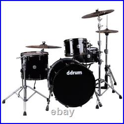 DDrum 3-Piece Max Series Maple/Alder Drum Set with 22 Bass Piano Black Finish