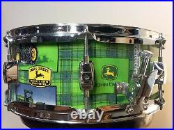 DEERE JOHN Custom Snare Drum by Assaulted Battery withJohn Deere graphics