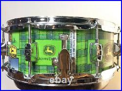 DEERE JOHN Custom Snare Drum by Assaulted Battery withJohn Deere graphics