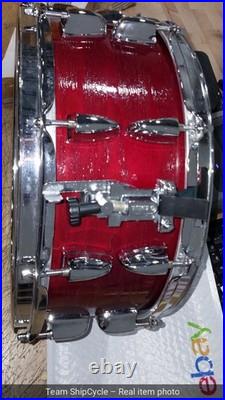 DEFECTIVE Yamaha Rock Tour 14x6 Snare Drum Textured Red Sunburst G3D