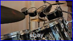DRUM SET 12 pcs PEARL Black Fiberglass shell Drum kit -with Extras $2,400 firm