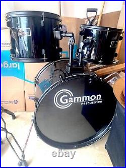DRUM SET- Full Size Complete Adult 5 Piece Drum Set with Cymbals