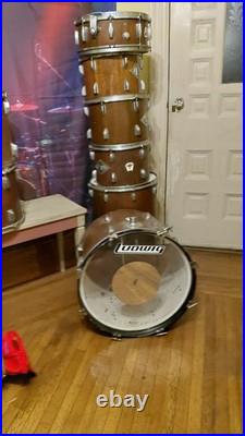 DRUM SET. VINTAGE. Mfg. Del Ray, Japan. Six drum Shell Pack. Nice Project