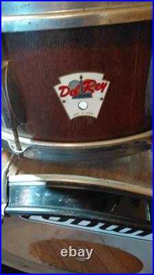 DRUM SET. VINTAGE. Mfg. Del Ray, Japan. Six drum Shell Pack. Nice Project